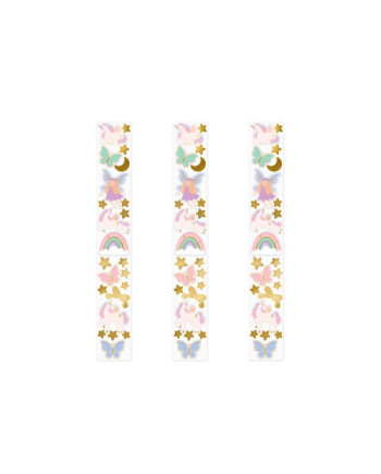 Naklejki Jednorożce, mix (1 op. / 3 szt.)