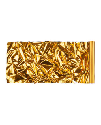 Folia dekoracyjna metalizowana złoto-srebrna, 0.5x25 m