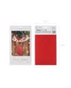 Dekoracja świąteczna - ślady Mikołaja, 16.5x27.5 cm, mix (1 op. / 3 szt.)