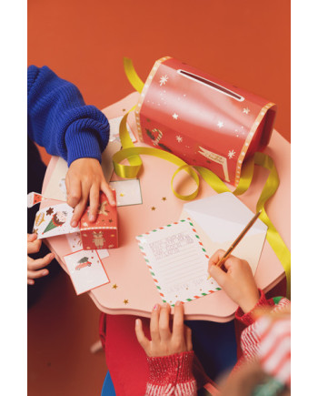 Skrzynka na listy do Mikołaja, 14x22x13 cm, mix