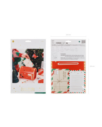 Skrzynka na listy do Mikołaja, 14x22x13 cm, mix