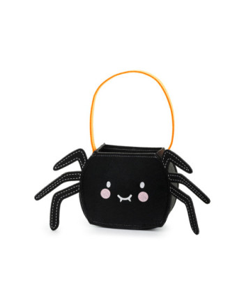Torebka na słodycze Pająk, czarna