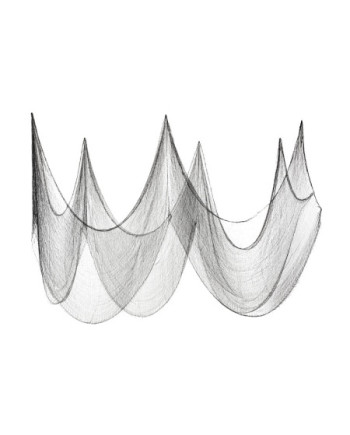 Materiał dekoracyjny gładki, czarny, 0.72x9.8m