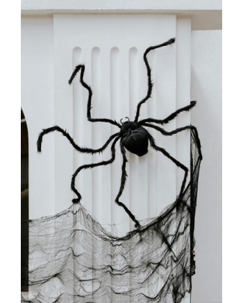 Materiał dekoracyjny gładki, czarny, 0.72x9.8m