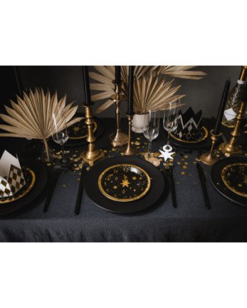 Znaczniki na kieliszki Happy New Year, 7.5-9.5 cm, mix (1 op. / 6 szt.)