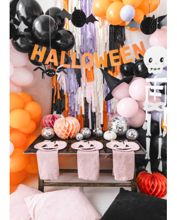 Dekoracja bibułowa Nietoperz, 45x17 cm, czarny