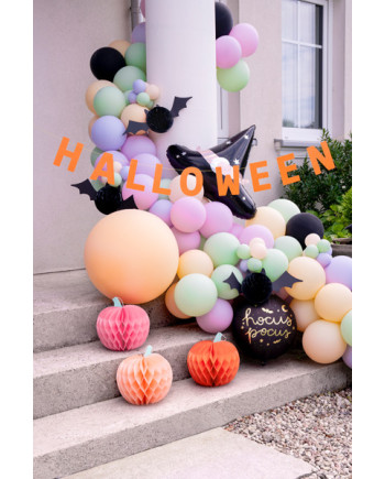 Dekoracja bibułowa Nietoperz, 45x17 cm, czarny