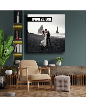 Prezent na Chrzest i Roczek - Pamiątka ze Zdjęcia Dziecka na Płótnie