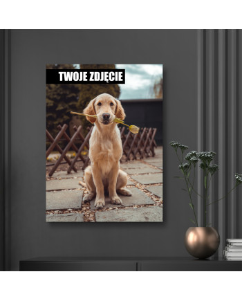 Prezent na Chrzest i Roczek - Pamiątka ze Zdjęcia Dziecka na Płótnie