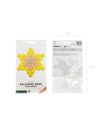 Siatka balonowa Gwiazda, 63x68 cm