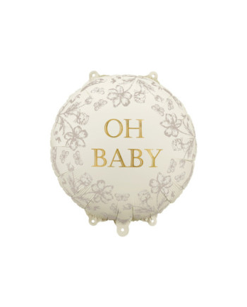Balon foliowy pastylka Oh Baby, 35x35 cm, mix