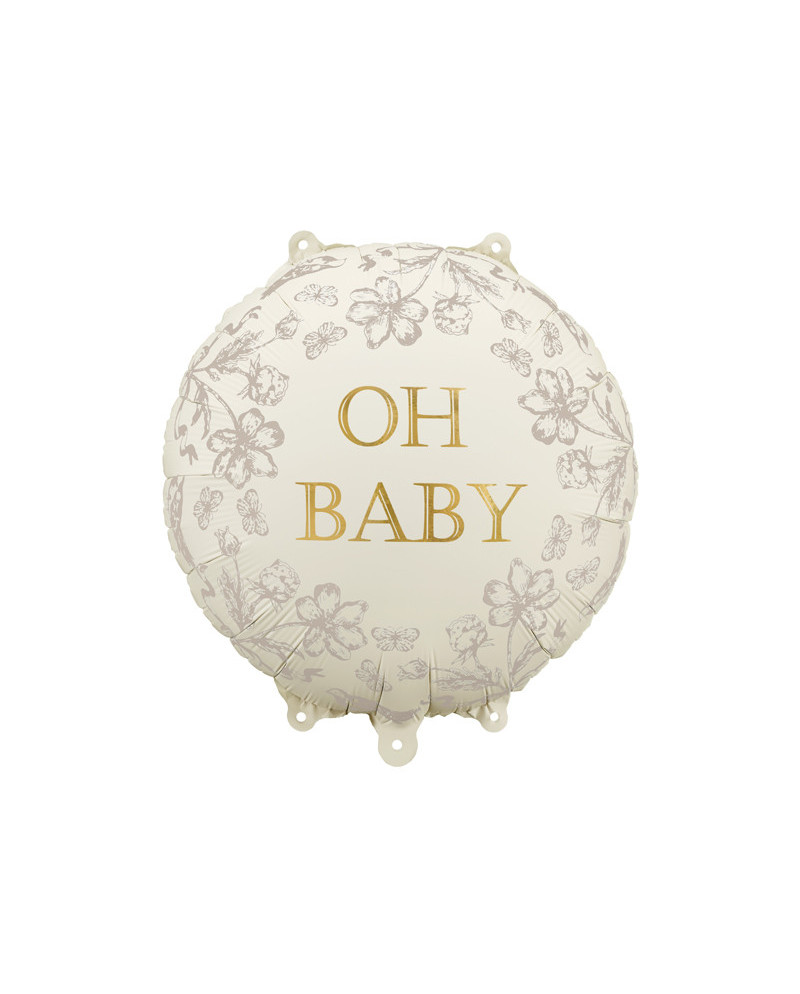 Balon foliowy pastylka Oh Baby, 35x35 cm, mix