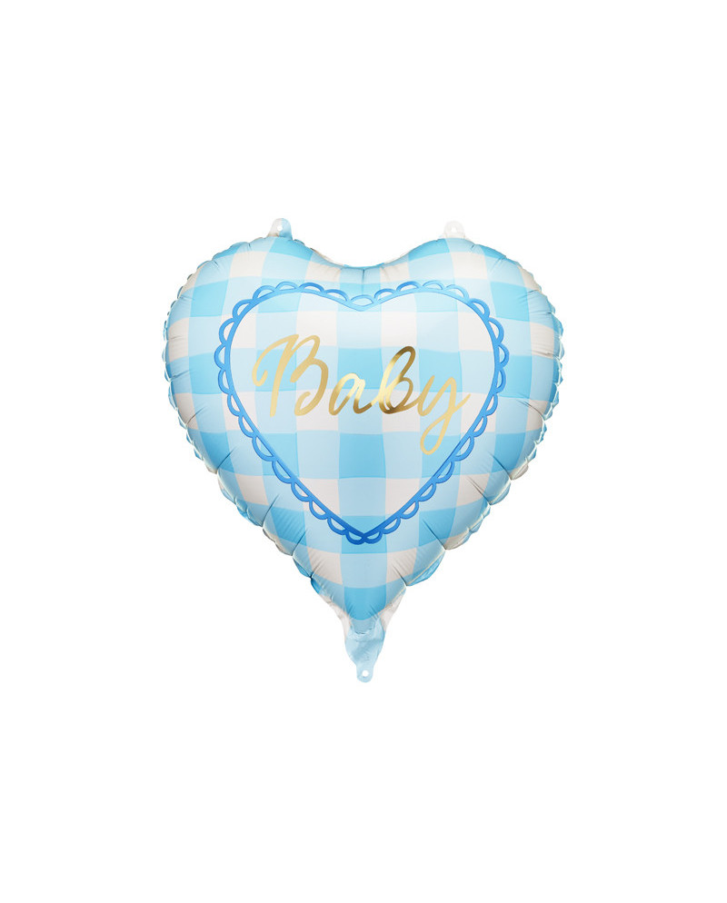Balon foliowy serce ''Baby'', 35 cm, jasnoniebieski