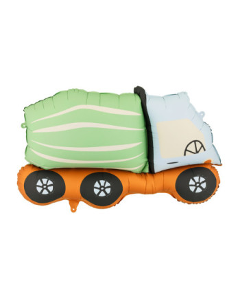 Balon foliowy Betoniarka, 81x48 cm, mix