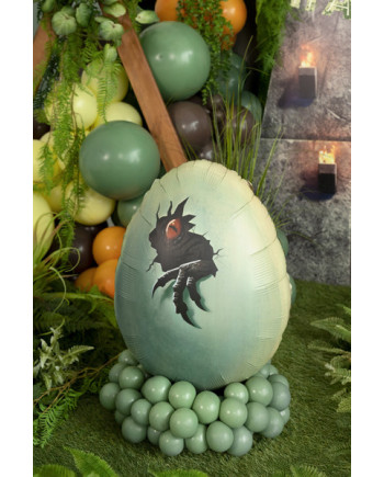 Balon foliowy Jurassic World Jajo Dinozaura, 48x64 cm, mix
