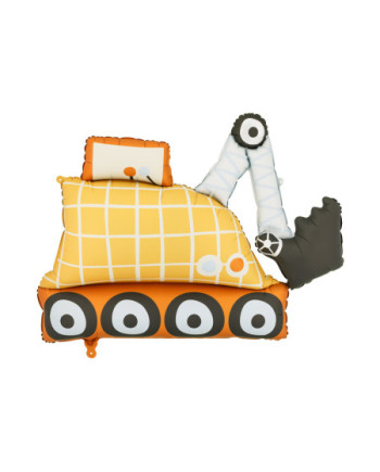 Balon foliowy Koparka, 93x68 cm, mix