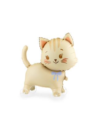 Balon foliowy Kotek na kółkach, 61x65 cm, mix