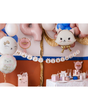 Balon foliowy Kotek, 50x60 cm, mix