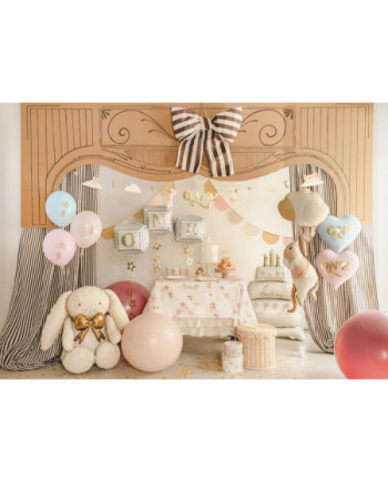 Balon foliowy Myszka z balonami, 44x104 cm, mix