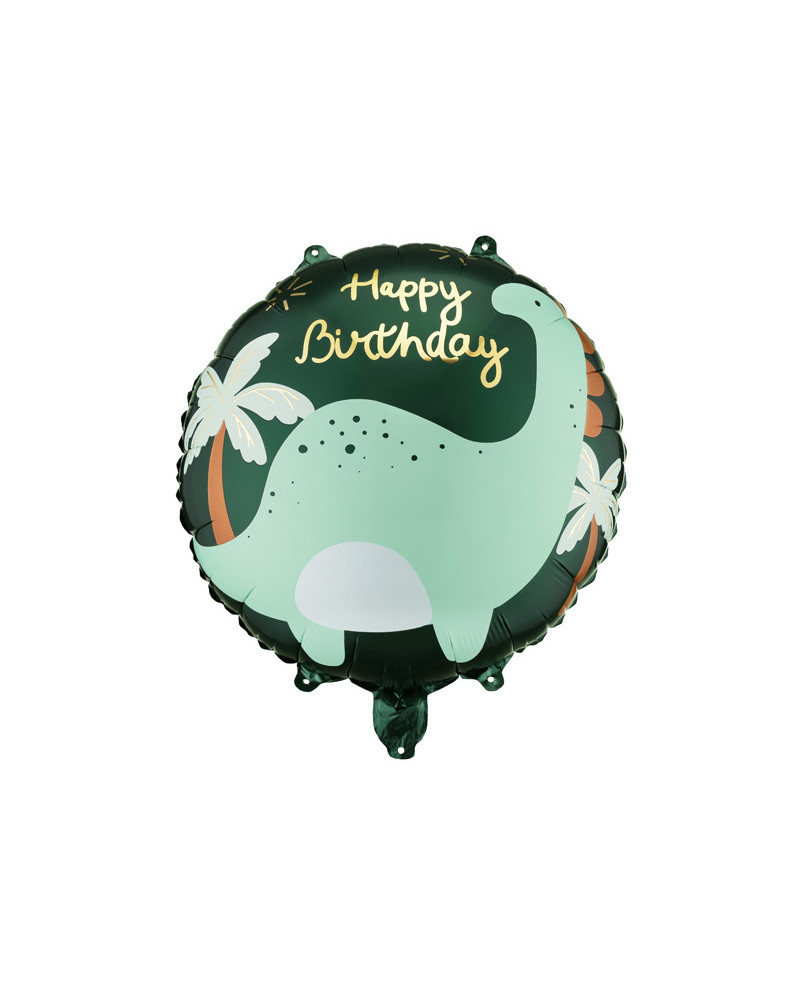 Balon foliowy pastylka Brontozaur, 35x35 cm, mix