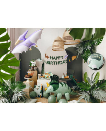 Balon foliowy pastylka Brontozaur, 35x35 cm, mix