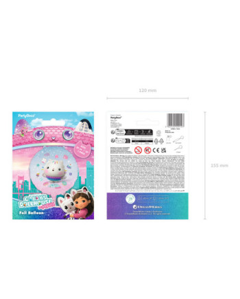 Balon foliowy pastylka Łakotek, 35cm, mix