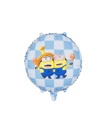 Balon foliowy pastylka Minionki, 35x35 cm, mix
