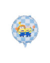 Balon foliowy pastylka Minionki, 35x35 cm, mix