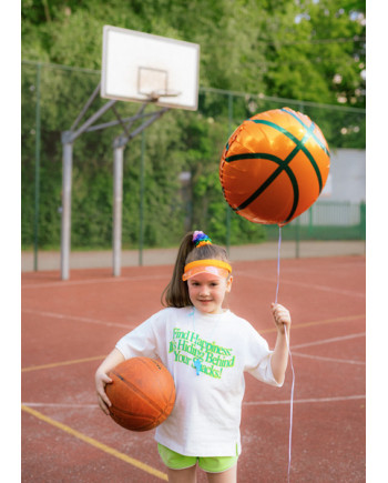 Balon foliowy Piłka do koszykówki, 35x35 cm, mix