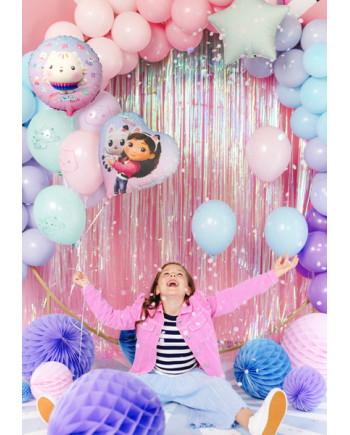 Balon foliowy serce Koci Domek Gabi, 35cm, mix