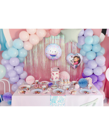 Balon foliowy serce Koci Domek Gabi, 35cm, mix