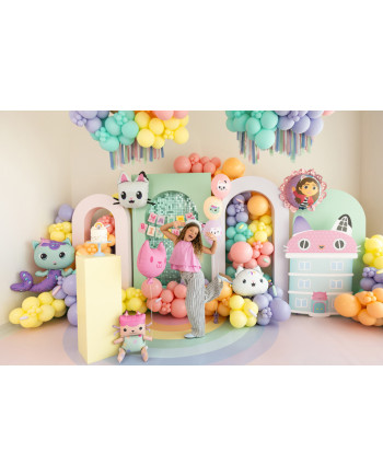 Balon foliowy Syrenkotka, 80x82 cm, mix