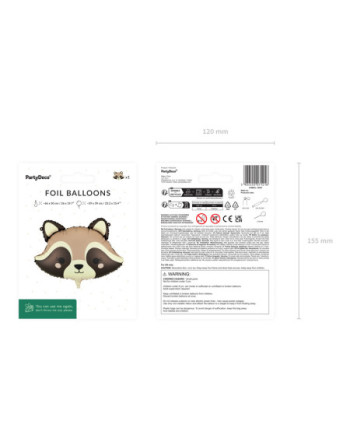 Balon foliowy Szop, 59x39 cm, mix