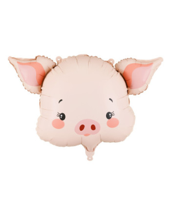 Balon foliowy Świnka, 61x36 cm, mix