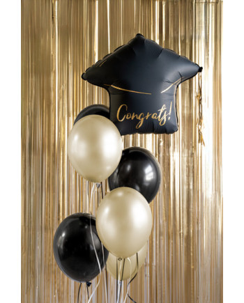 Balon foliowy Czapka "Congrats!", 60x55 cm, mix