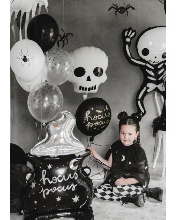 Balon foliowy Czaszka, 36x41 cm, mix
