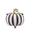 Balon foliowy Dynia w paski, 39x38 cm, mix