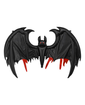 Balon foliowy Nietoperz, 120x81 cm, czarny