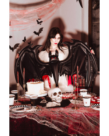 Balon foliowy Nietoperz, 120x81 cm, czarny