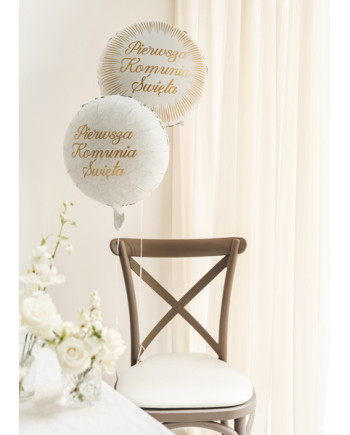 Balon foliowy pastylka ''Pierwsza komunia święta'', 35x35 cm, mix