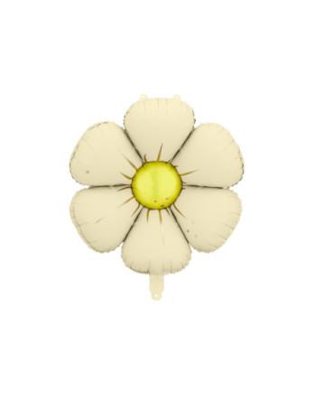 Balony foliowe do girland Stokrotki, średnica 65 cm, kremowe (1 op. / 4 szt.)