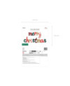 Balon foliowy Merry Christmas, 143 x 25 cm, mix