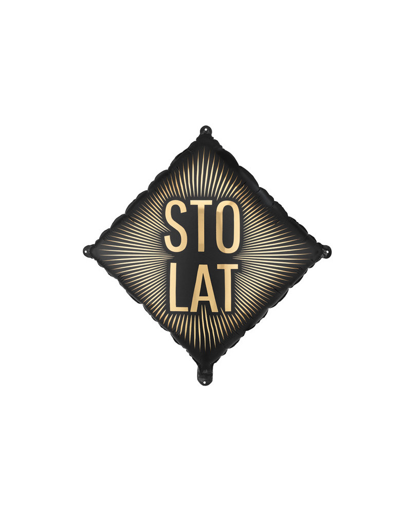 Balon foliowy ''Sto lat'', 46x46 cm, mix