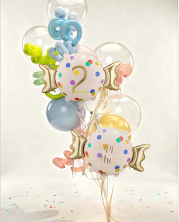 Balon foliowy Cukierek ''2'', 61x37 cm, mix