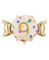 Balon foliowy Cukierek ''9'', 61x37 cm, mix