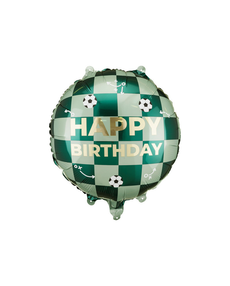 Balon foliowy Happy Birthday piłki, 35x35 cm, mix