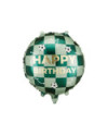 Balon foliowy Happy Birthday piłki, 35x35 cm, mix
