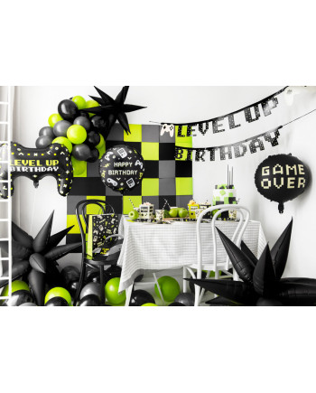 Balon foliowy pastylka Happy Birthday, 35x35 cm, mix