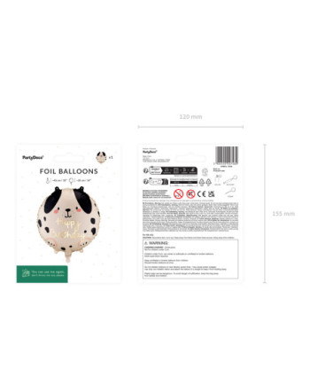 Balon foliowy pastylka Happy Birthday, 35x35 cm, mix