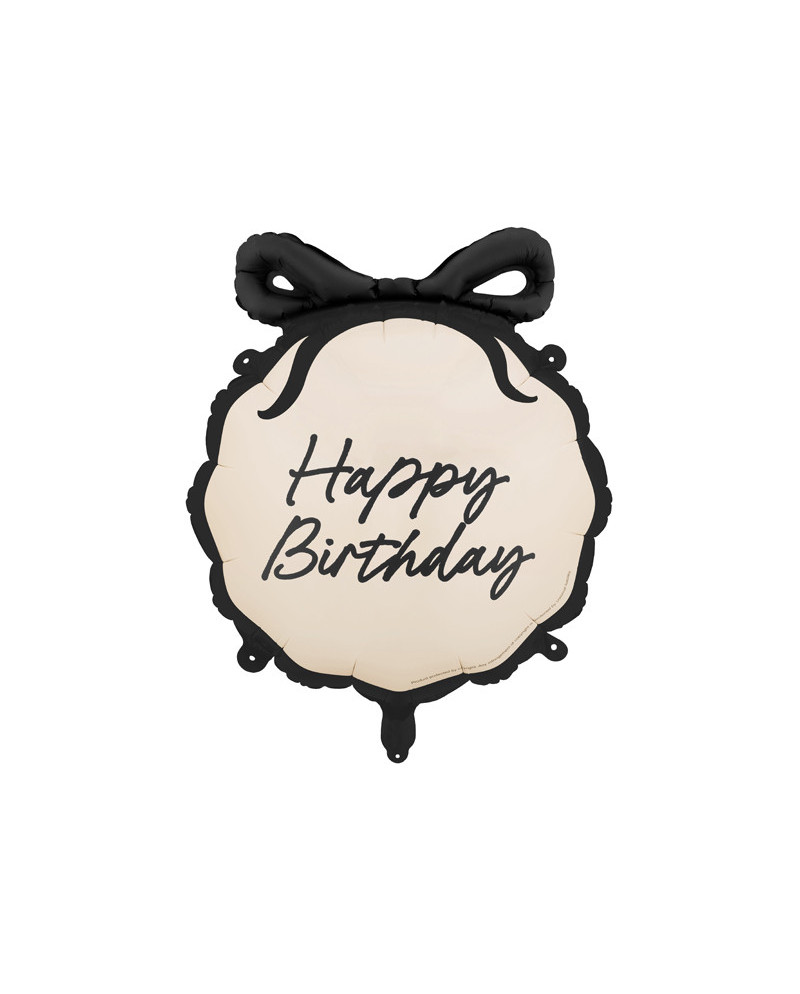 Balon foliowy pastylka Happy Birthday, 47.5x45 cm, mix